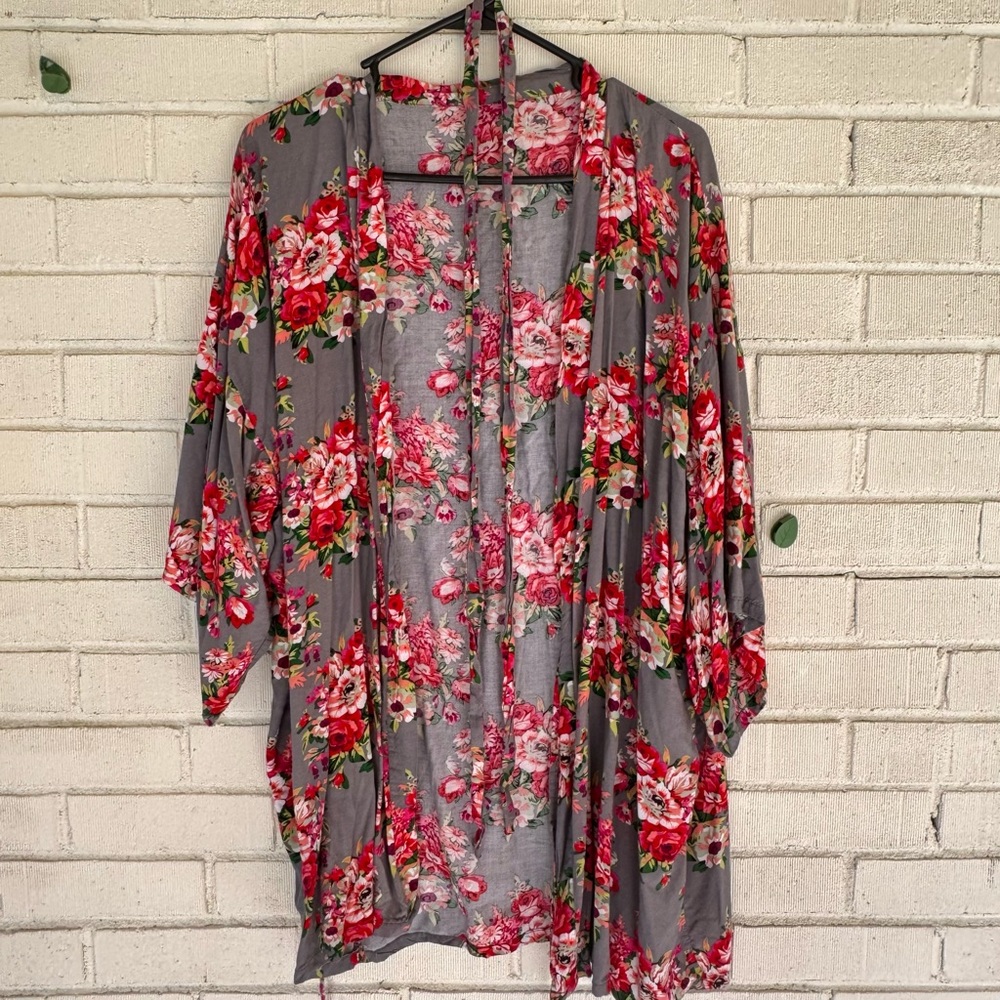 Floral Bathrobe